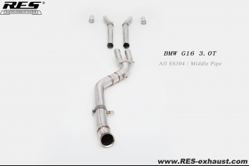 BMW 840i G16 3.0T All SS304 / Middle Pipe